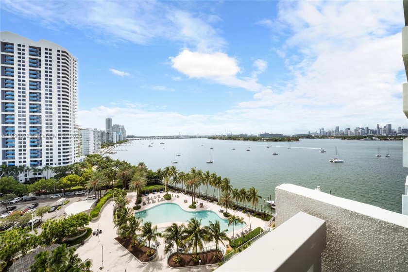 Incredible views overlooking the Pool area, Bay and the Miami - Beach Condo for sale in Miami Beach, Florida on Beachhouse.com