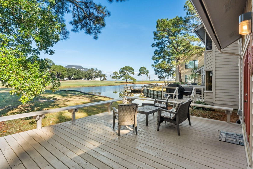 FULLY FURNISHED. GOLF CART INCLUDED. GOLF COURSE AND WATER VIEWS - Beach Townhome/Townhouse for sale in Miramar Beach, Florida on Beachhouse.com