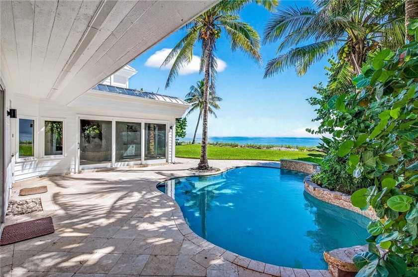 Direct oceanfront pool home on over an acre in a gated - Beach Home for sale in Vero Beach, Florida on Beachhouse.com