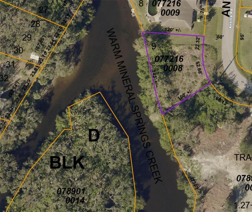 A lovely, tranquil waterfront oasis of land in Warm Mineral - Beach Lot for sale in North Port, Florida on Beachhouse.com