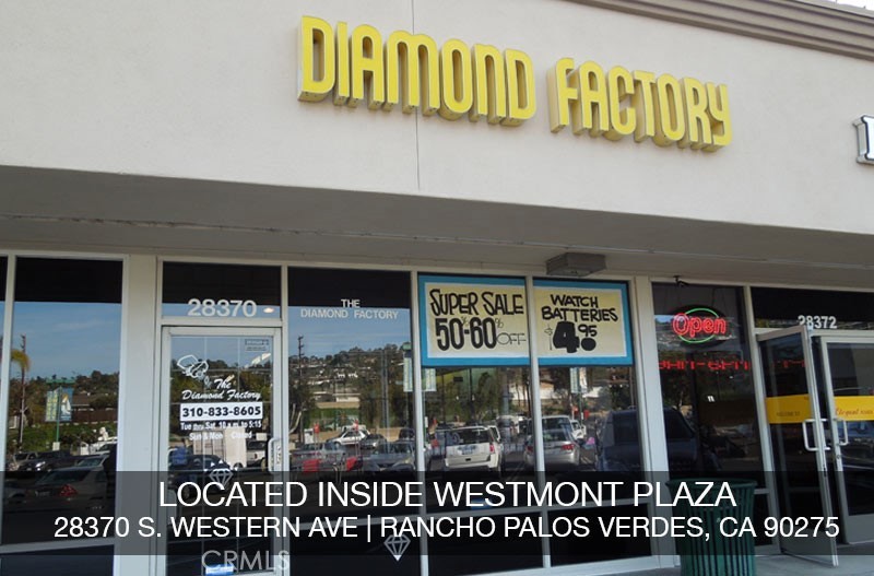 The Diamond Factory, Inc. jewlery store is located in busy - Beach Commercial for sale in Rancho Palos Verdes, California on Beachhouse.com