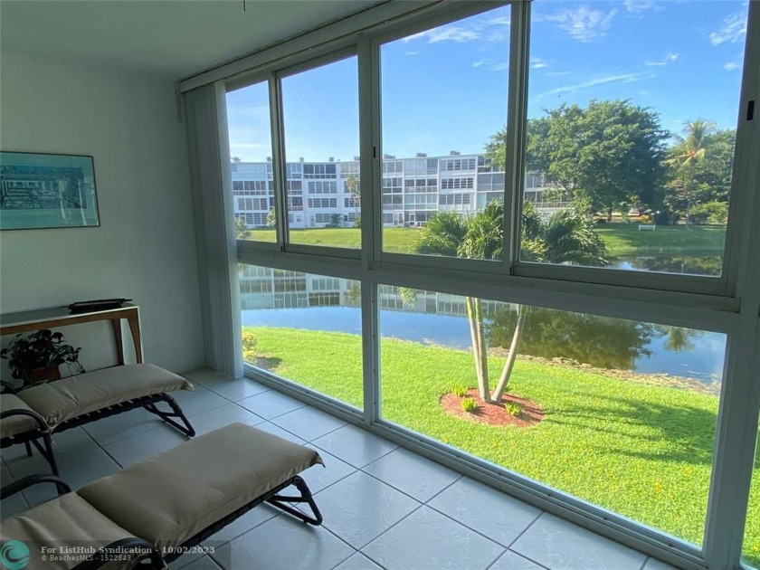 Wonderful water view ! from this 2 bedroom 1.5  bath unit in the - Beach Condo for sale in Deerfield Beach, Florida on Beachhouse.com