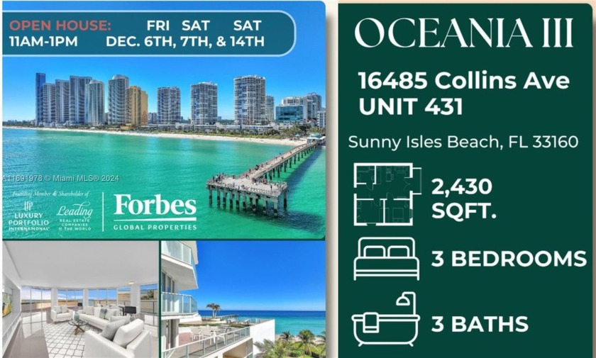 The best priced unit with 3 Bedroom, direct ocean view and over - Beach Condo for sale in Sunny Isles Beach, Florida on Beachhouse.com