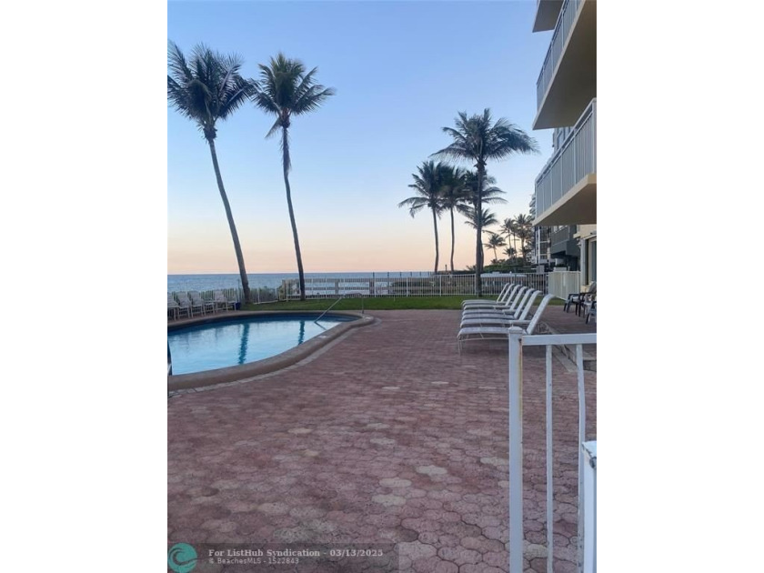 BEAUTIFUL OCEAN FRONT CONDO. OPEN FLOOR PLAN WITH 2 WALK-IN - Beach Condo for sale in Hillsboro Beach, Florida on Beachhouse.com