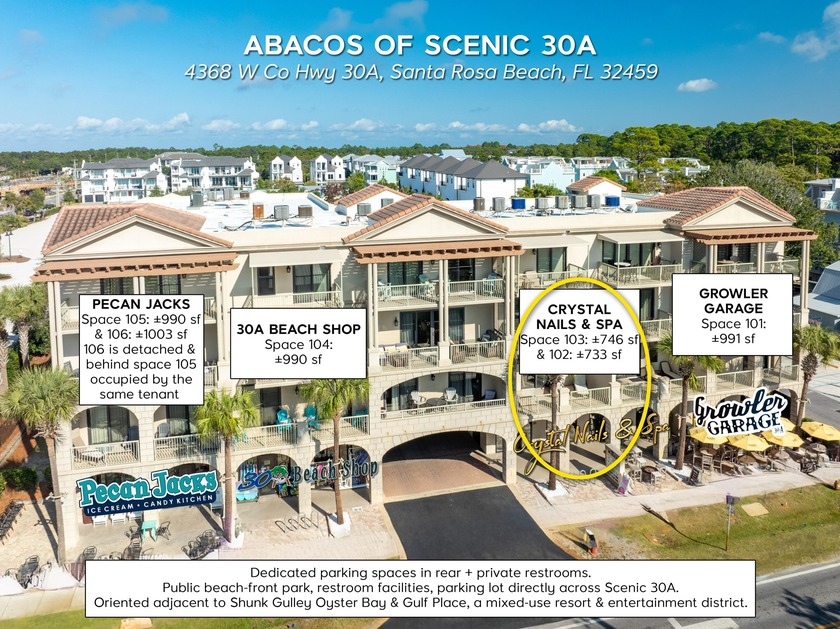 POTENTIAL IMMEDIATE OCCUPANCY! Prime commercial retail - Beach Condo for sale in Santa Rosa Beach, Florida on Beachhouse.com