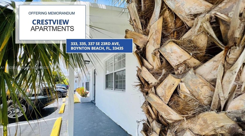 CRESTVIEW Apartments : Pool House, renovated 7-unit portfolio in - Beach Commercial for sale in Boynton Beach, Florida on Beachhouse.com