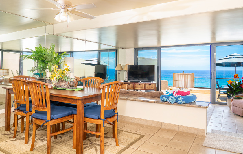 Pu'u Poa #305 2 Bdrm2 bath Direct Ocean & Sunset Views. Whale - Beach Vacation Rentals in Princeville, Hawaii on Beachhouse.com