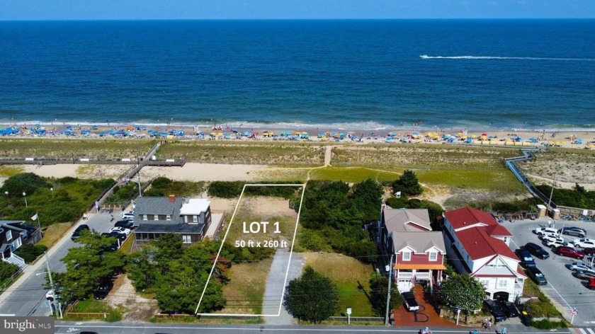 Rare Oceanfront Opportunity! This oversized 50' x 260' parcel - Beach Lot for sale in Bethany Beach, Delaware on Beachhouse.com