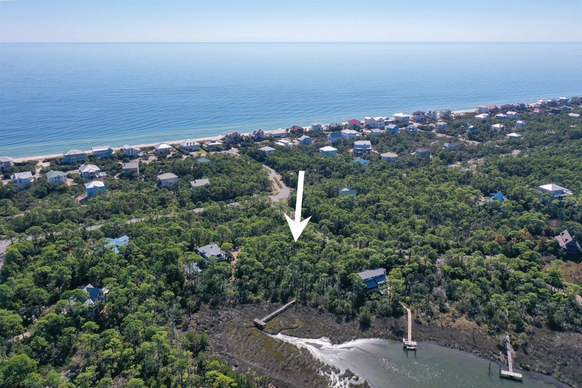 Take in sweeping bay views from this peaceful canal-front - Beach Lot for sale in Tallahassee, Florida on Beachhouse.com