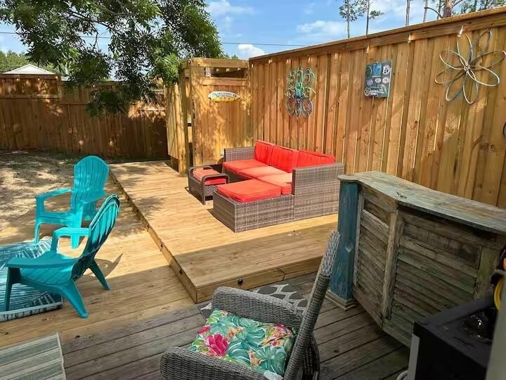 Enjoy exceptional outdoor living with a private deck ideal for - Beach Home for sale in Santa Rosa Beach, Florida on Beachhouse.com