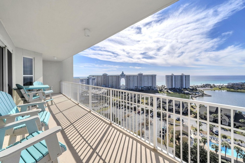 Enjoy sweeping Gulf, Bay, Lake, and Golf Course views from this - Beach Condo for sale in Miramar Beach, Florida on Beachhouse.com