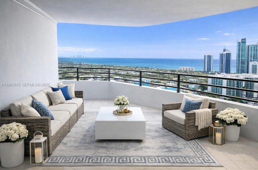 High-floor corner 3BD/2BA at Olympus with panoramic Intracoastal - Beach Condo for sale in Hallandale Beach, Florida on Beachhouse.com