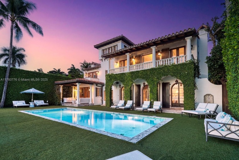 Exquisite Montecito style fully furnished waterfront mansion on - Beach Home for sale in Miami Beach, Florida on Beachhouse.com