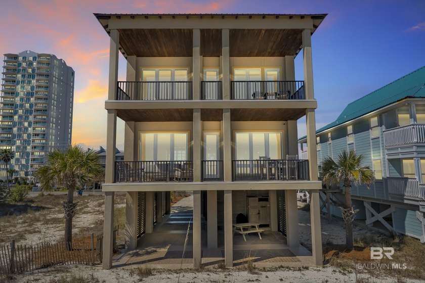 Beautiful 4 bedroom Gulf-front concrete home built for strength - Beach Home for sale in Gulf Shores, Alabama on Beachhouse.com