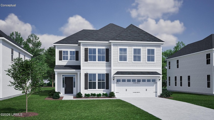 Our two-story Saluda II plan boasts five bedrooms and four full - Beach Home for sale in Beaufort, South Carolina on Beachhouse.com