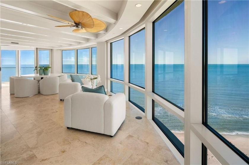 Directly on the sand with 180-degree vistas of the Gulf, this - Beach Condo for sale in Naples, Florida on Beachhouse.com