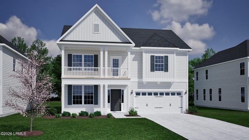 The two-Story Keowee plan has four bedrooms and two-and-one-half - Beach Home for sale in Beaufort, South Carolina on Beachhouse.com