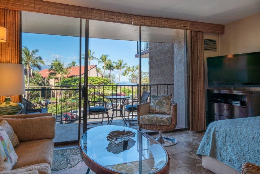 A well-proportioned oceanfront studio unit at Kauhale Makai - Beach Condo for sale in Kihei, Hawaii on Beachhouse.com