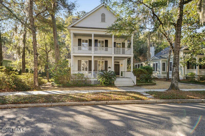 Charming 4-Bedroom, 3-Bath Home fronted with double porches in - Beach Home for sale in Beaufort, South Carolina on Beachhouse.com