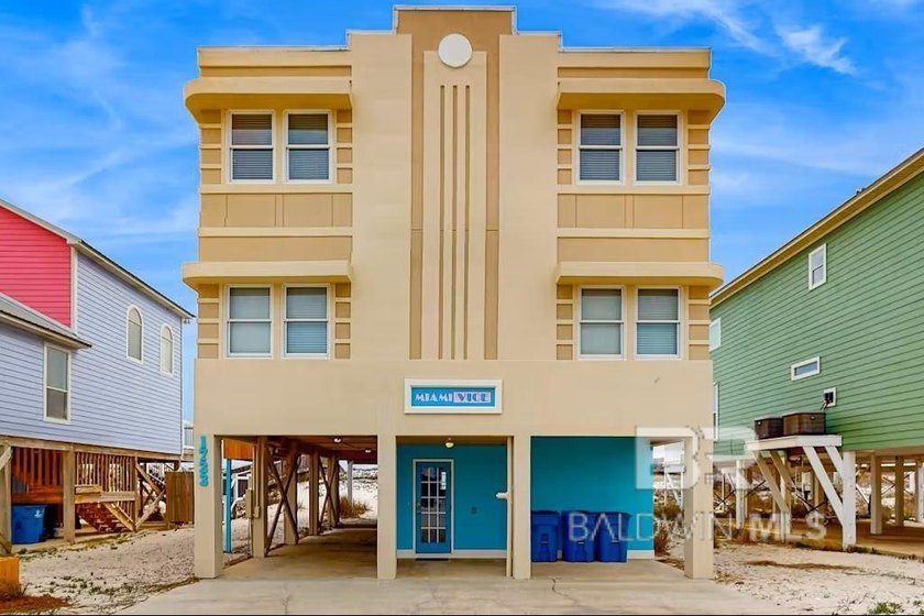 *Miami Vice* home- Gulf-Front - Iconic Art Deco Style, Turnkey & - Beach Home for sale in Gulf Shores, Alabama on Beachhouse.com