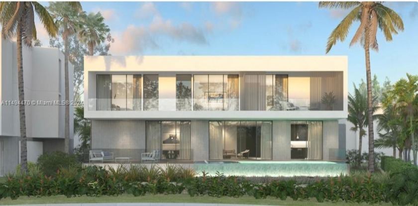 Brand new modern masterpiece coming soon to the exclusive Palm - Beach Home for sale in Miami Beach, Florida on Beachhouse.com