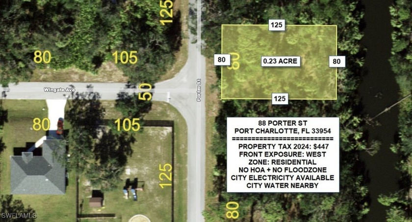 AWESOME CANAL LOT FOR SALE!!! Great lot to build your home - Beach Lot for sale in Port Charlotte, Florida on Beachhouse.com