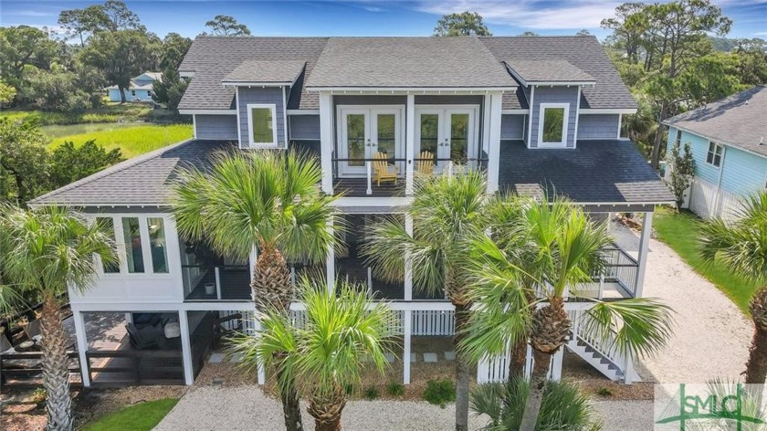 Stunning waterfront home on Horsepen Creek with west facing - Beach Home for sale in Tybee Island, Georgia on Beachhouse.com