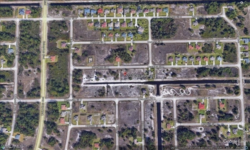 NICE SOUTH EXPOSURE LOT ** VERY SMALL CANAL IN THE BACK - Beach Lot for sale in Lehigh Acres, Florida on Beachhouse.com