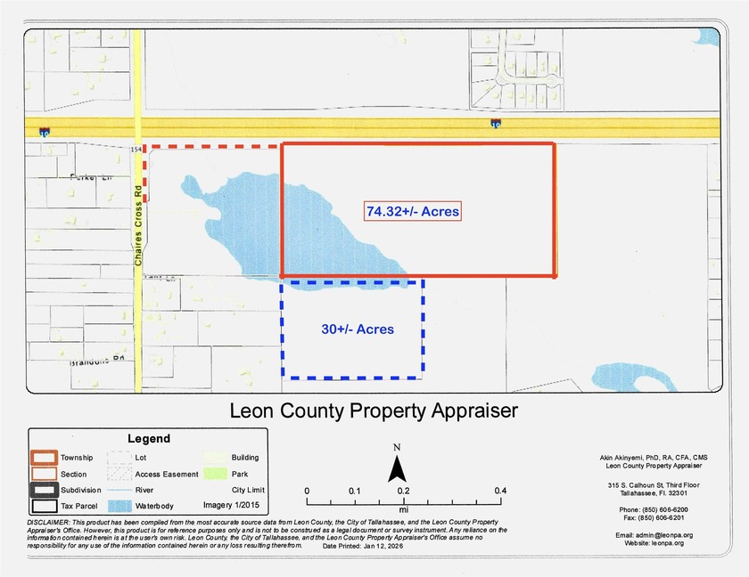 This property is prime for development of 24 single family 3 - Beach Acreage for sale in Tallahassee, Florida on Beachhouse.com