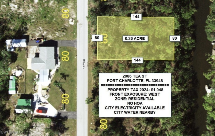 AWESOME CANAL LOT FOR SALE!!! Great lot to build your home - Beach Lot for sale in Port Charlotte, Florida on Beachhouse.com