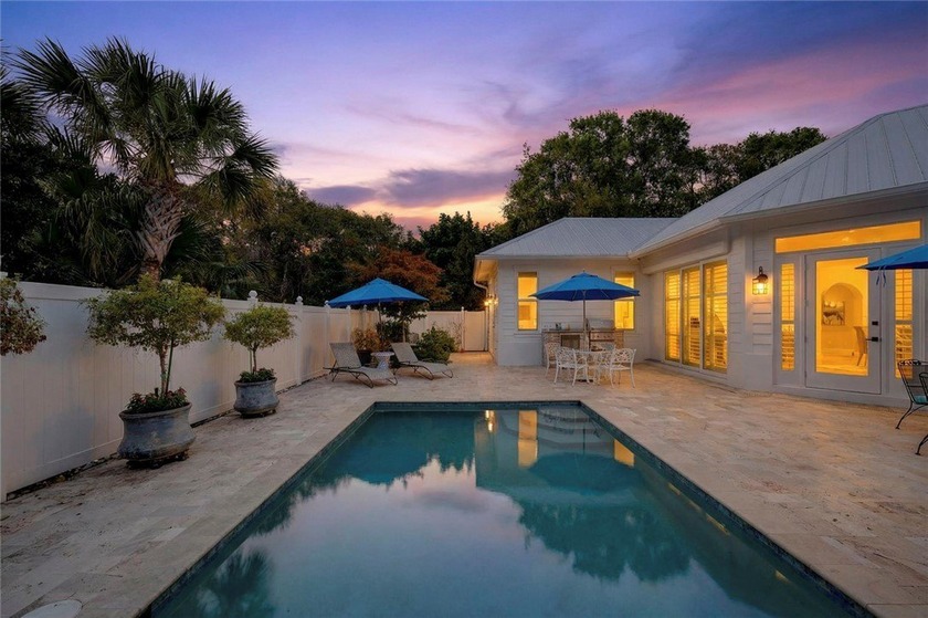 Key West-inspired cottage residence centered around a private - Beach Townhome/Townhouse for sale in Vero Beach, Florida on Beachhouse.com