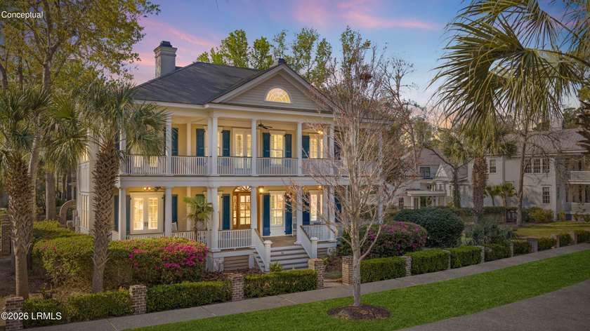 Set along Habersham's iconic oak-lined boulevard, just steps - Beach Home for sale in Beaufort, South Carolina on Beachhouse.com