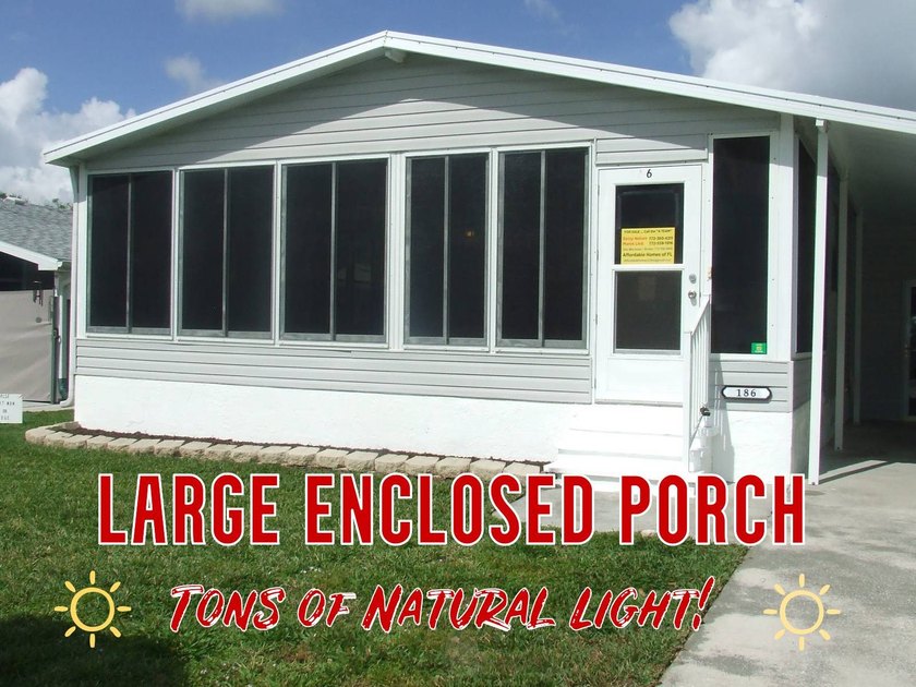 LOTS OF NATURAL LIGHT, LARGE ENCLOSED FLORIDA ROOM,  LARGE - Beach Home for sale in Vero Beach, Florida on Beachhouse.com
