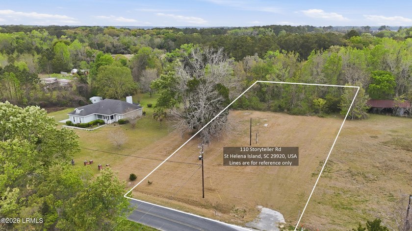 110 Storyteller Rd is a rare 1-acre, residentially zoned - Beach Lot for sale in Saint Helena Island, South Carolina on Beachhouse.com