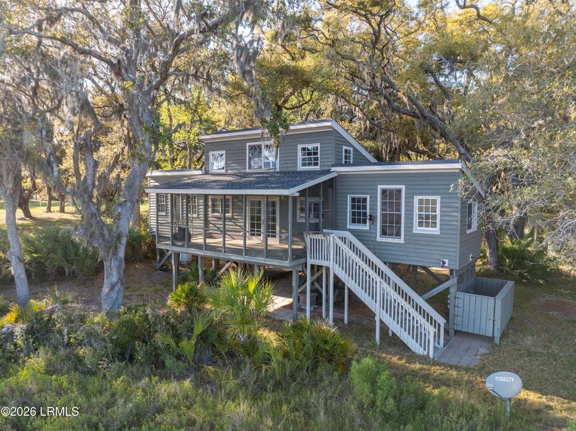Discover an exceptional Lowcountry waterfront retreat set on two - Beach Home for sale in Saint Helena Island, South Carolina on Beachhouse.com