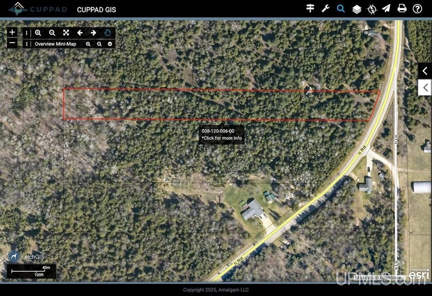 Beautifully wooded 3.95-acre parcel with a small A-frame located - Beach Home for sale in Garden, Michigan on Beachhouse.com