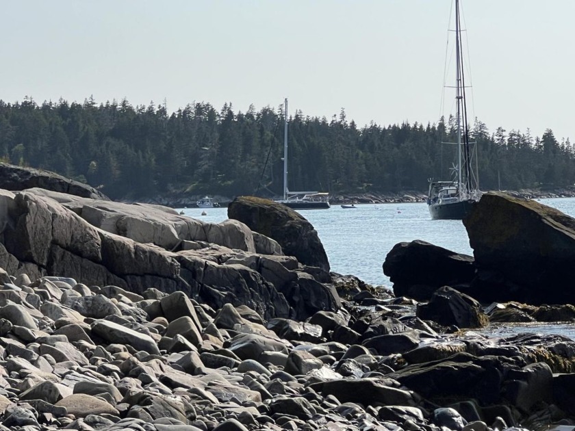 Bold Oceanfront lot with spectacular views of the mountains of - Beach Lot for sale in Frenchboro, Maine on Beachhouse.com