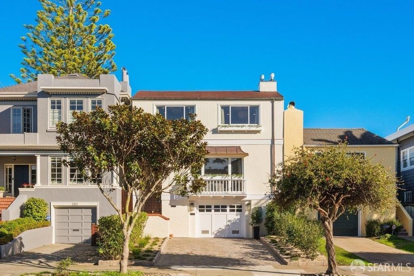 Perched on a coveted, tree-lined street in Sea Cliff, this - Beach Home for sale in San Francisco, California on Beachhouse.com