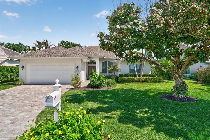 This concrete block, 3BR+office/den, and 3Bath home is tucked - Beach Home for sale in Vero Beach, Florida on Beachhouse.com