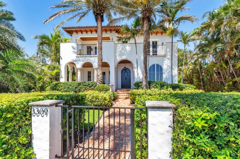 Enjoy over 60 feet of prized Intracoastal waterfront on coveted - Beach Home for sale in West Palm Beach, Florida on Beachhouse.com