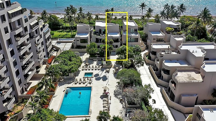 Experience an Exceptional Renovated Oceanfront Town House Rarely - Beach Condo for sale in Key Biscayne, Florida on Beachhouse.com