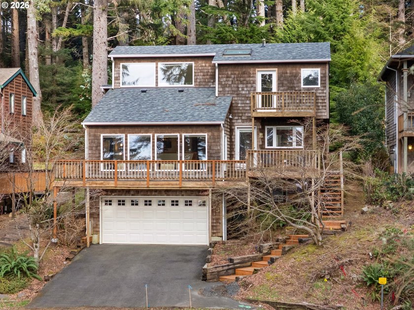 Privately set among the evergreens in coveted Haystack Heights - Beach Home for sale in Cannon Beach, Oregon on Beachhouse.com