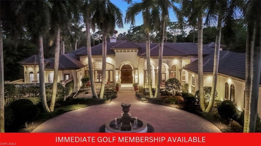 Exquisite Estate with Immediate Full Golf Membership Available - Beach Home for sale in Naples, Florida on Beachhouse.com