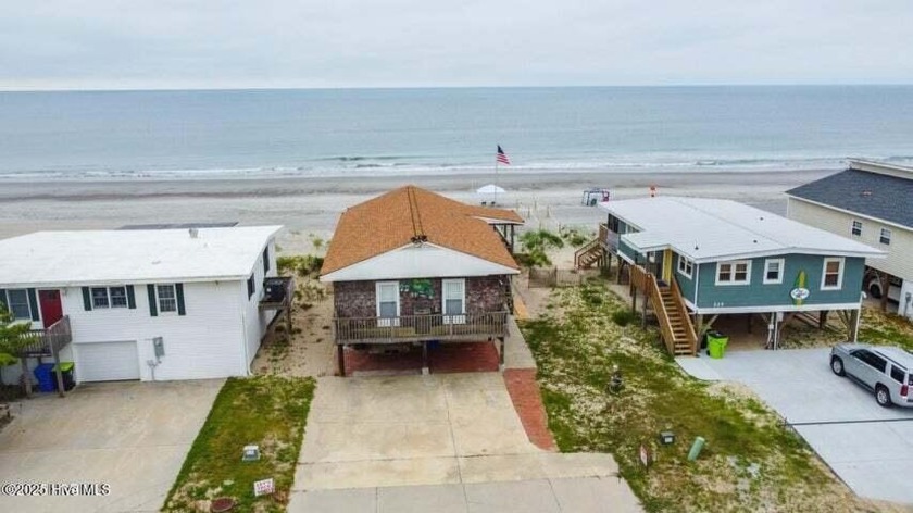 Seller financing available! Unique oceanfront property features - Beach Home for sale in Oak Island, North Carolina on Beachhouse.com