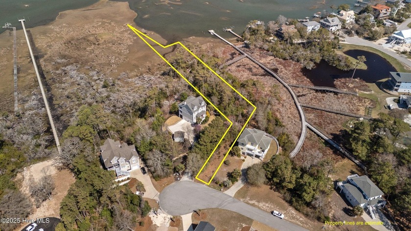 PANORAMIC water views from this beautiful lot in the Royall Oaks - Beach Lot for sale in Emerald Isle, North Carolina on Beachhouse.com