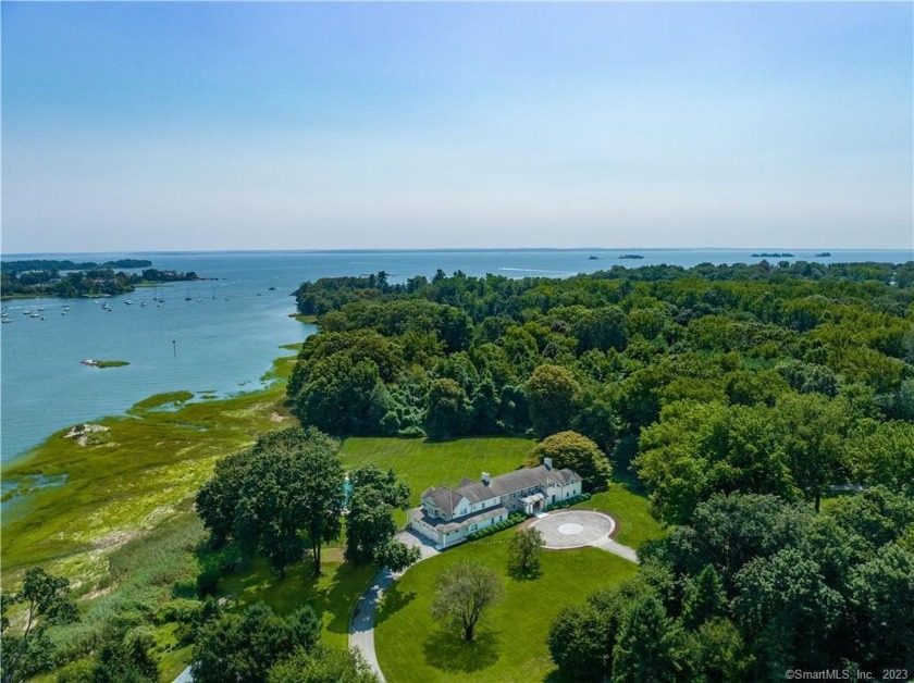 This truly magnificent 10-acre waterfront compound on Long - Beach Home for sale in Greenwich, Connecticut on Beachhouse.com
