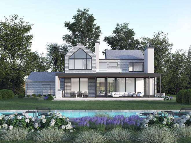 A dynamic Modern New Construction is now underway in Sag Harbor - Beach Home for sale in Sag Harbor, New York on Beachhouse.com