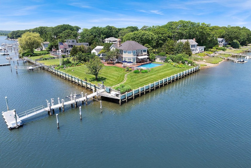 Waterfront boaters' paradise with a full-service deep-water dock - Beach Home for sale in Sag Harbor, New York on Beachhouse.com