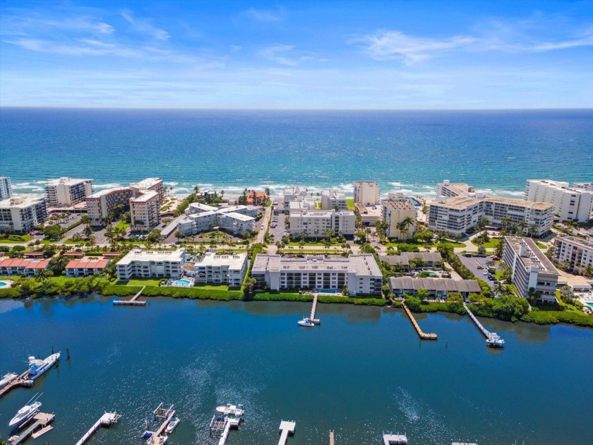 Walk right out to the pool and boat dock(slips can be leased) - Beach Condo for sale in South Palm Beach, Florida on Beachhouse.com