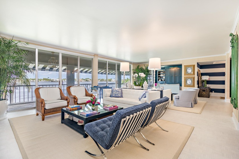 This stunning waterfront double apartment features four bedrooms - Beach Condo for sale in Palm Beach, Florida on Beachhouse.com